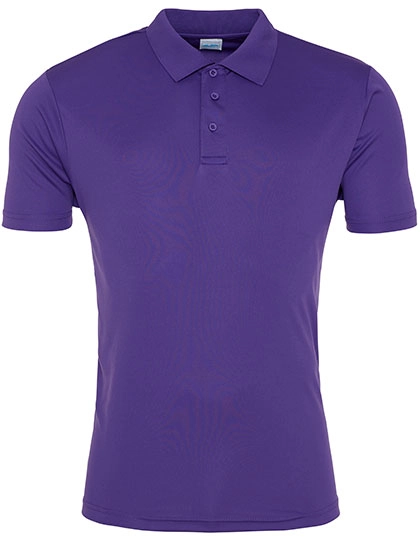 Cool Smooth Polo zum Besticken und Bedrucken in der Farbe Purple mit Ihren Logo, Schriftzug oder Motiv.