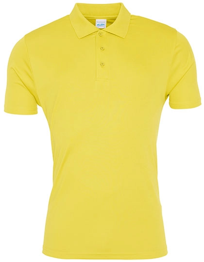Cool Smooth Polo zum Besticken und Bedrucken in der Farbe Sun Yellow mit Ihren Logo, Schriftzug oder Motiv.