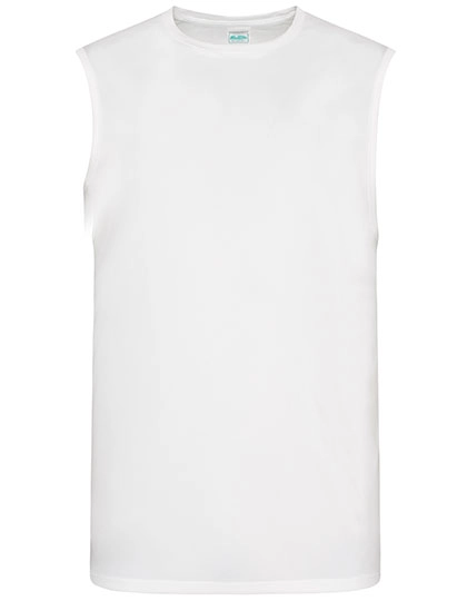 Men´s Cool Smooth Sports Vest zum Besticken und Bedrucken in der Farbe Arctic White mit Ihren Logo, Schriftzug oder Motiv.