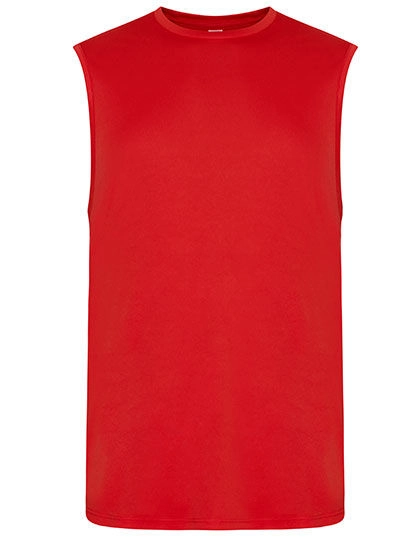Men´s Cool Smooth Sports Vest zum Besticken und Bedrucken in der Farbe Fire Red mit Ihren Logo, Schriftzug oder Motiv.