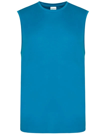 Men´s Cool Smooth Sports Vest zum Besticken und Bedrucken in der Farbe Sapphire Blue mit Ihren Logo, Schriftzug oder Motiv.