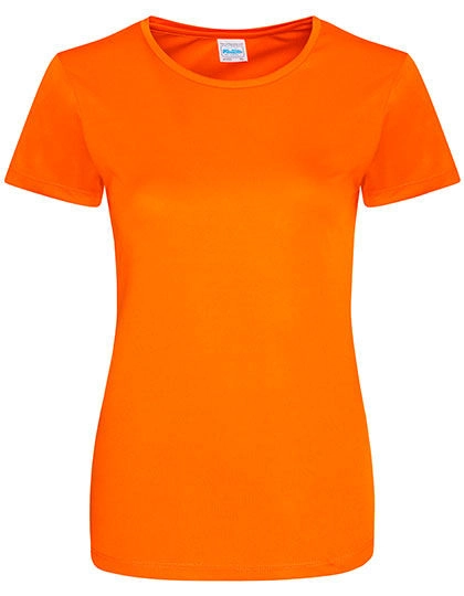 Women´s Cool Smooth T zum Besticken und Bedrucken in der Farbe Orange Crush mit Ihren Logo, Schriftzug oder Motiv.