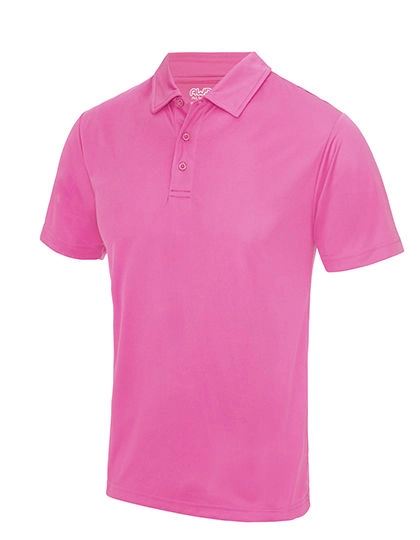 Cool Polo zum Besticken und Bedrucken in der Farbe Electric Pink mit Ihren Logo, Schriftzug oder Motiv.