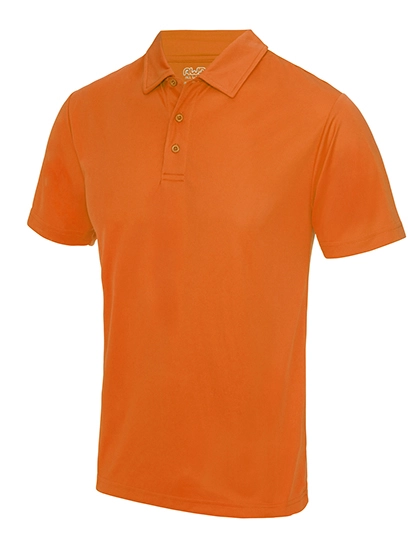Cool Polo zum Besticken und Bedrucken in der Farbe Orange Crush mit Ihren Logo, Schriftzug oder Motiv.