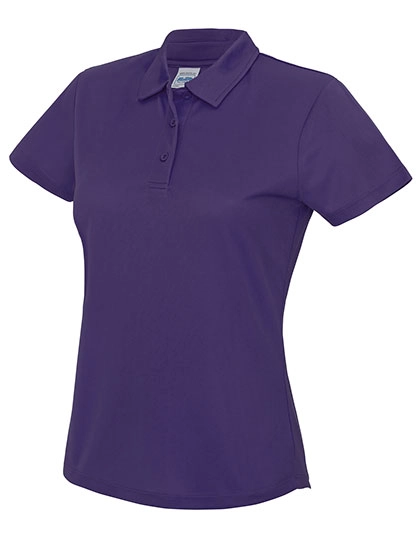 Women´s Cool Polo zum Besticken und Bedrucken in der Farbe Purple mit Ihren Logo, Schriftzug oder Motiv.