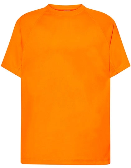 Men´s Sport T-Shirt zum Besticken und Bedrucken in der Farbe Orange Fluor mit Ihren Logo, Schriftzug oder Motiv.