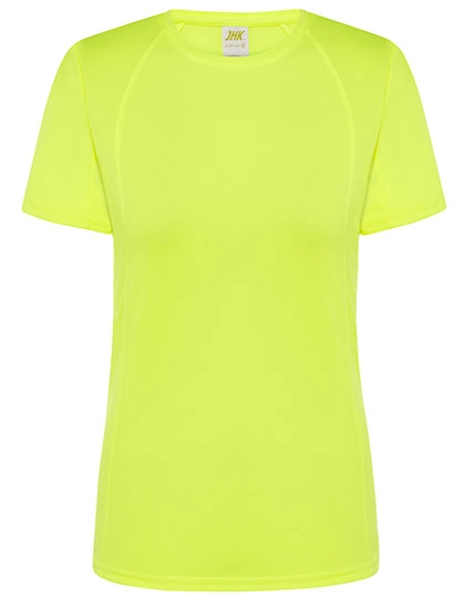 Ladies´ Sport T-Shirt zum Besticken und Bedrucken in der Farbe Gold Fluor mit Ihren Logo, Schriftzug oder Motiv.