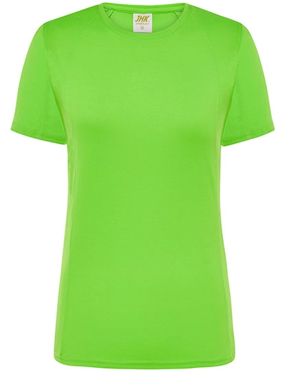 Ladies´ Sport T-Shirt zum Besticken und Bedrucken in der Farbe Lime Fluor mit Ihren Logo, Schriftzug oder Motiv.
