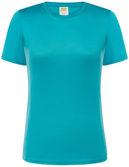 Ladies´ Sport T-Shirt zum Besticken und Bedrucken in der Farbe Turquoise mit Ihren Logo, Schriftzug oder Motiv.