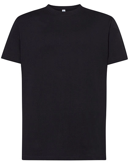 Regular T-Shirt zum Besticken und Bedrucken in der Farbe Black mit Ihren Logo, Schriftzug oder Motiv.