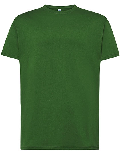 Regular T-Shirt zum Besticken und Bedrucken in der Farbe Bottle Green mit Ihren Logo, Schriftzug oder Motiv.