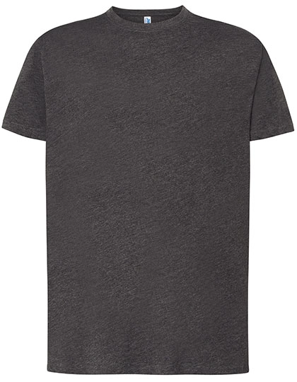Regular T-Shirt zum Besticken und Bedrucken in der Farbe Charcoal Heather mit Ihren Logo, Schriftzug oder Motiv.