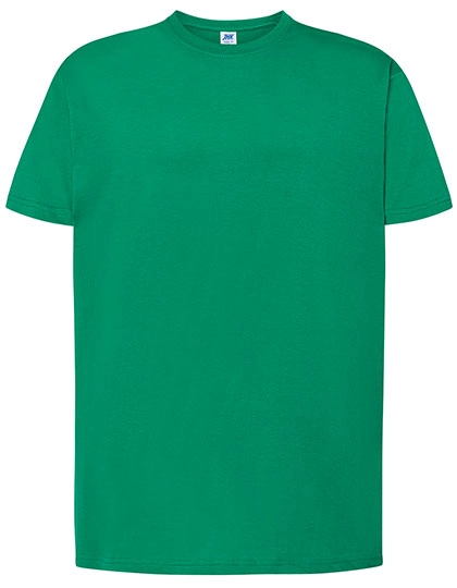 Regular T-Shirt zum Besticken und Bedrucken in der Farbe Kelly Green mit Ihren Logo, Schriftzug oder Motiv.