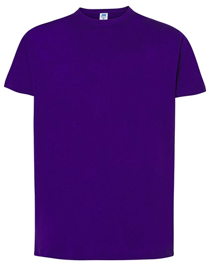 Regular T-Shirt zum Besticken und Bedrucken in der Farbe Purple mit Ihren Logo, Schriftzug oder Motiv.