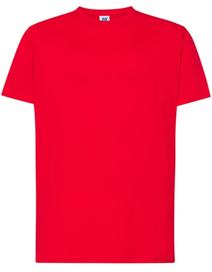 Regular T-Shirt zum Besticken und Bedrucken in der Farbe Red mit Ihren Logo, Schriftzug oder Motiv.