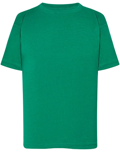 Kids´ T-Shirt zum Besticken und Bedrucken in der Farbe Kelly Green mit Ihren Logo, Schriftzug oder Motiv.