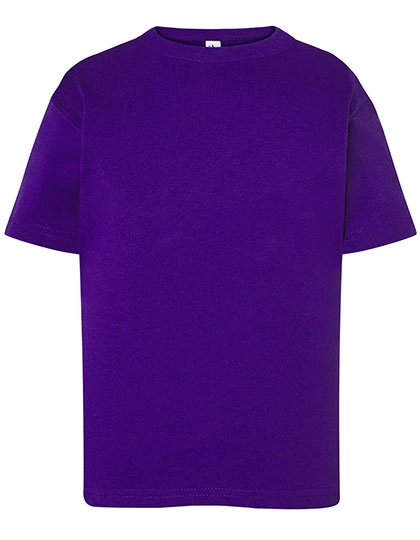 Kids´ T-Shirt zum Besticken und Bedrucken in der Farbe Purple mit Ihren Logo, Schriftzug oder Motiv.