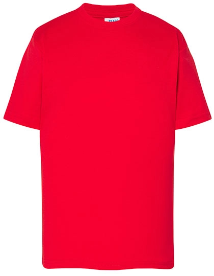 Kids´ T-Shirt zum Besticken und Bedrucken in der Farbe Red mit Ihren Logo, Schriftzug oder Motiv.