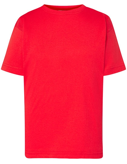 Kids´ T-Shirt zum Besticken und Bedrucken in der Farbe Warm Red mit Ihren Logo, Schriftzug oder Motiv.