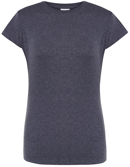 Ladies´ Regular Comfort T-Shirt zum Besticken und Bedrucken in der Farbe Denim Heather mit Ihren Logo, Schriftzug oder Motiv.