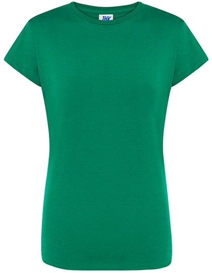 Ladies´ Regular Comfort T-Shirt zum Besticken und Bedrucken in der Farbe Kelly Green mit Ihren Logo, Schriftzug oder Motiv.