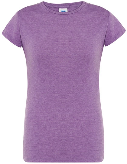 Ladies´ Regular Comfort T-Shirt zum Besticken und Bedrucken in der Farbe Lavender Heather mit Ihren Logo, Schriftzug oder Motiv.
