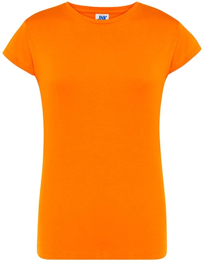 Ladies´ Regular Comfort T-Shirt zum Besticken und Bedrucken in der Farbe Orange mit Ihren Logo, Schriftzug oder Motiv.