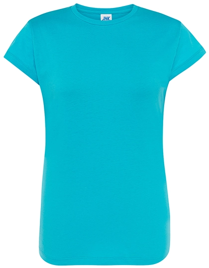 Ladies´ Regular Comfort T-Shirt zum Besticken und Bedrucken in der Farbe Turquoise mit Ihren Logo, Schriftzug oder Motiv.