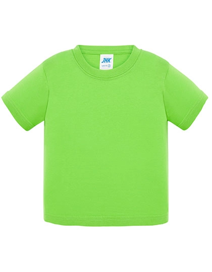 Baby T-Shirt zum Besticken und Bedrucken in der Farbe Lime mit Ihren Logo, Schriftzug oder Motiv.