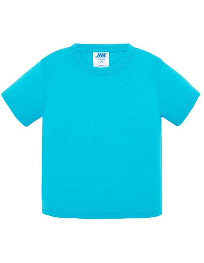 Baby T-Shirt zum Besticken und Bedrucken in der Farbe Turquoise mit Ihren Logo, Schriftzug oder Motiv.