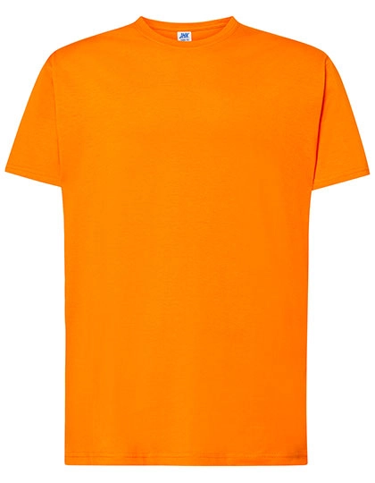 Regular Hit T-Shirt zum Besticken und Bedrucken in der Farbe Orange mit Ihren Logo, Schriftzug oder Motiv.