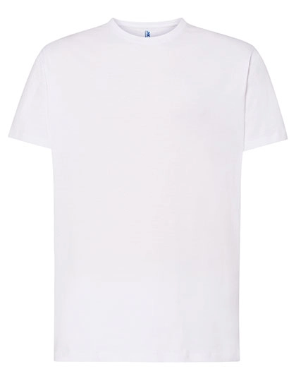 Regular Hit T-Shirt zum Besticken und Bedrucken in der Farbe White mit Ihren Logo, Schriftzug oder Motiv.