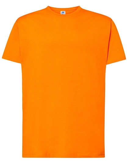 Regular Premium T-Shirt zum Besticken und Bedrucken in der Farbe Orange mit Ihren Logo, Schriftzug oder Motiv.