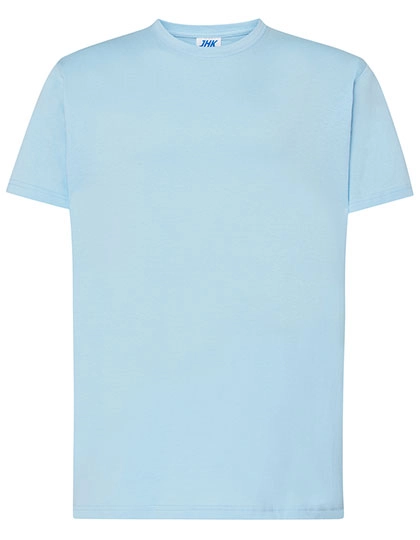 Regular Premium T-Shirt zum Besticken und Bedrucken in der Farbe Sky mit Ihren Logo, Schriftzug oder Motiv.