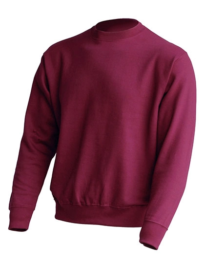 Crew Neck Sweatshirt zum Besticken und Bedrucken in der Farbe Burgundy mit Ihren Logo, Schriftzug oder Motiv.