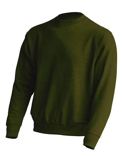 Crew Neck Sweatshirt zum Besticken und Bedrucken in der Farbe Forest Green mit Ihren Logo, Schriftzug oder Motiv.