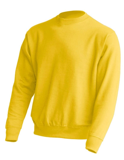 Crew Neck Sweatshirt zum Besticken und Bedrucken in der Farbe Gold mit Ihren Logo, Schriftzug oder Motiv.