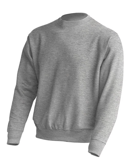 Crew Neck Sweatshirt zum Besticken und Bedrucken in der Farbe Grey Melange mit Ihren Logo, Schriftzug oder Motiv.