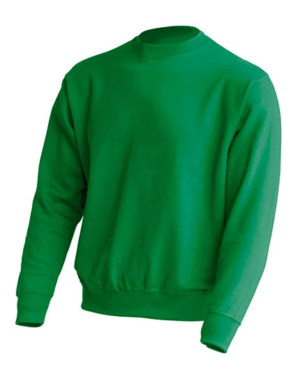 Crew Neck Sweatshirt zum Besticken und Bedrucken in der Farbe Kelly Green mit Ihren Logo, Schriftzug oder Motiv.