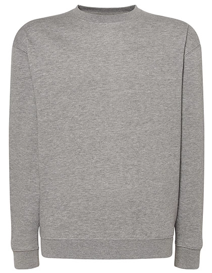 Unisex Sweatshirt zum Besticken und Bedrucken in der Farbe Grey Melange mit Ihren Logo, Schriftzug oder Motiv.
