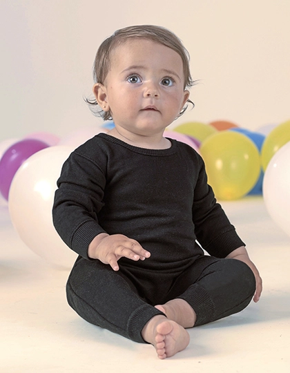 Baby Playsuit Long Sleeve zum Besticken und Bedrucken mit Ihren Logo, Schriftzug oder Motiv.
