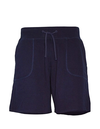 Men´s Sweat Shorts zum Besticken und Bedrucken in der Farbe Navy mit Ihren Logo, Schriftzug oder Motiv.