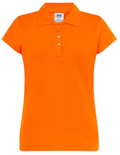 Ladies´ Polo Regular zum Besticken und Bedrucken in der Farbe Orange mit Ihren Logo, Schriftzug oder Motiv.