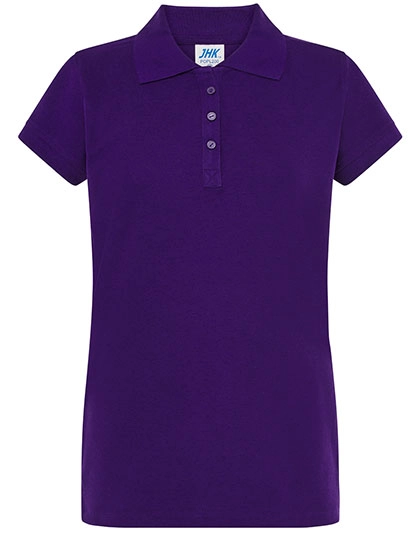 Ladies´ Polo Regular zum Besticken und Bedrucken in der Farbe Purple mit Ihren Logo, Schriftzug oder Motiv.