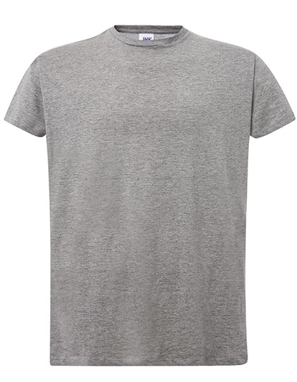 Ladies´ Curves T-Shirt zum Besticken und Bedrucken in der Farbe Grey Melange mit Ihren Logo, Schriftzug oder Motiv.