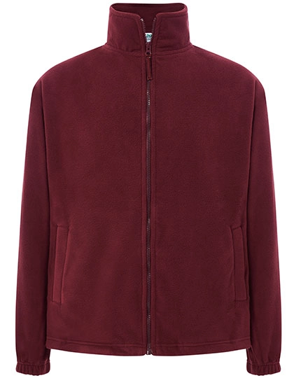 Men´s Fleece Jacket zum Besticken und Bedrucken in der Farbe Burgundy mit Ihren Logo, Schriftzug oder Motiv.