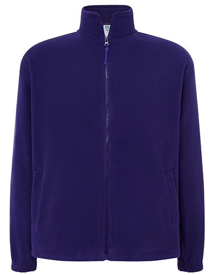 Men´s Fleece Jacket zum Besticken und Bedrucken in der Farbe Purple mit Ihren Logo, Schriftzug oder Motiv.