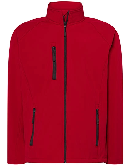 Softshell Jacket zum Besticken und Bedrucken in der Farbe Red mit Ihren Logo, Schriftzug oder Motiv.