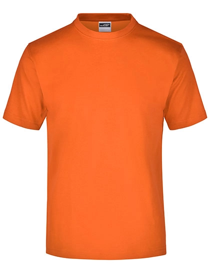 Round-T Medium zum Besticken und Bedrucken in der Farbe Dark Orange mit Ihren Logo, Schriftzug oder Motiv.
