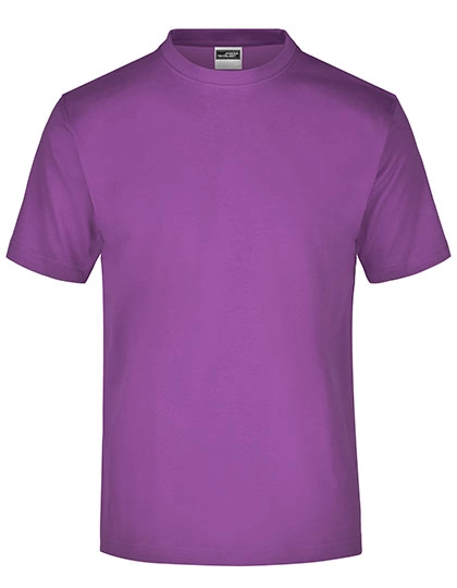 Round-T Medium zum Besticken und Bedrucken in der Farbe Purple mit Ihren Logo, Schriftzug oder Motiv.